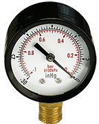 Micro-Tec Quick-check vacuum gauge, 1/4inch NPT connection